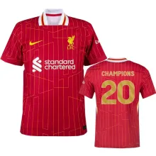 CHAMPIONS # 20 LFC 1:1 Quality Home Fans Soccer Jersey 2024/25  ★★