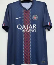 2025/26 PSG 1:1 Quality Home Blue Fans Soccer Jersey