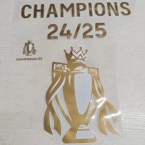 CHAMPIONS 24/25 + CHAMPIONS CUP  LFC 2024/25 利记用 (You can buy it alone OR tell us which jersey to print it on. )