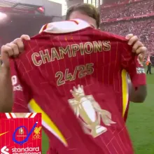 CHAMPIONS 24/25 LFC 1:1 Quality Home Fans Soccer Jersey 2024/25  ★★带胸前小章