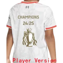 CHAMPIONS 24/25 LFC Third Player Version Soccer Jersey 2024/25 ★★ 带胸前小章 球员版