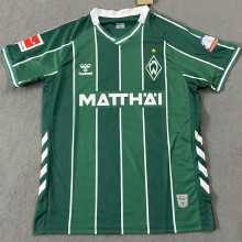 2025/26 Werder Bremen Home Green Fans Soccer Jersey