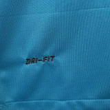 2012/13 Santos Blue Retro Long Sleeve Soccer Jersey