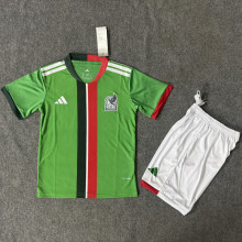 2025/26 Mexico Home Green Kids Soccer Jersey