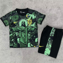 2024/25 Brazil Blue Special Edition Kids Soccer Jersey