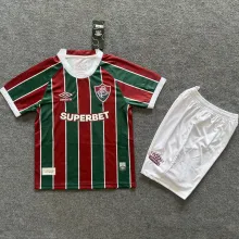 2025/26 Fluminense Home Kids Soccer Jersey
