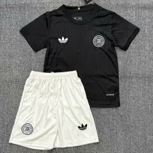 2025 Germany 125Th  Anniversary Black Kids Soccer Jersey