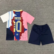 MESSI #10 Combine Version Kids Soccer Jersey