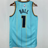 2025/26 Hornets BALL #1 Blue City Edition NBA Jerseys