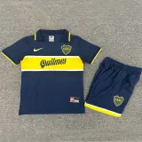 1996/97 Boca Home Blue Retro Kids Soccer Jersey