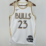 2025/26 Bulls JORDAN #23 White City Edition NBA Jerseys
