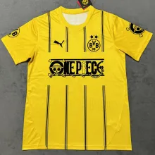 2025 BVB x ONE PIECE Yellow Fans Soccer Jersey