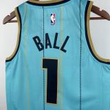 2025/26 Hornets BALL #1 Blue City Edition NBA Jerseys