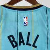 2025/26 Hornets BALL #1 Blue City Edition NBA Jerseys