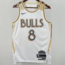 2025/26 Bulls LAVINE #8 White City Edition NBA Jerseys