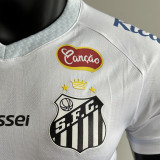 2025/26 Santos Home White Player Version Soccer Jersey 带全广告
