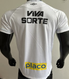 2025/26 Santos Home White Player Version Soccer Jersey 带全广告
