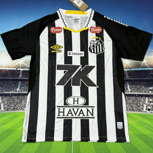2025/26 Santos Away Fans Soccer Jersey 带全广告