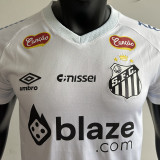 2025/26 Santos Home White Player Version Soccer Jersey 带全广告