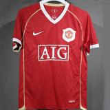 2006/07 M Utd Home Red Retro Player Version Soccer Jersey 球员版