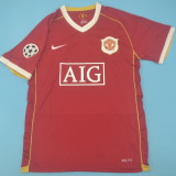 2006/07 M Utd Home Red Retro Player Version Long Sleeve Jersey 球员版长袖