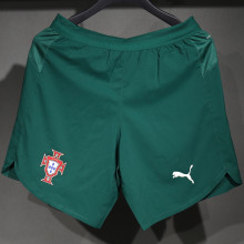 2025/26 Portugal Home Red Player Version Shorts Pants 球员版