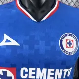2025/26 Cruz Azul Home Blue Player Soccer Jersey