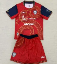 2025 Cagliari Special Edition Kids Soccer Jersey 卡利亚里