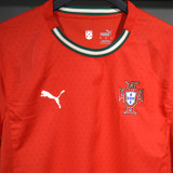 2025/26 Portugal Home Red Player Version Soccer Jersey