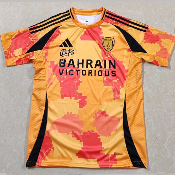 2025/26 Paris FC Away Orange Fans Soccer Jersey