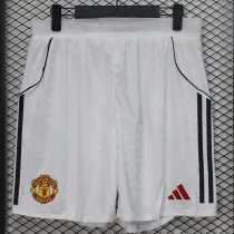 2025/26 M Utd White Player Version Shorts Pants 球员版