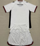 2025/26 Albania Away White Kids Soccer Jersey 阿尔巴尼亚