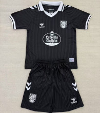 2025 Celta 100th Anniversary Edition Black Kids Soccer Jersey
