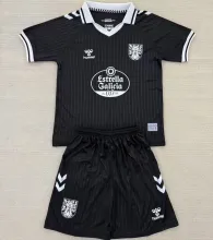 2025 Celta 100th Anniversary Edition Black Kids Soccer Jersey