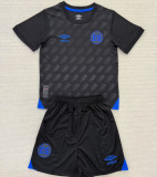 2025/26 EL Salvador Third Black Kids Soccer Jersey 萨尔瓦多