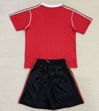 2025 M Utd Retro Style Kids Soccer Jersey