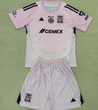 2025/26 U.A.N.L Tige GK Pink Kids Soccer Jersey