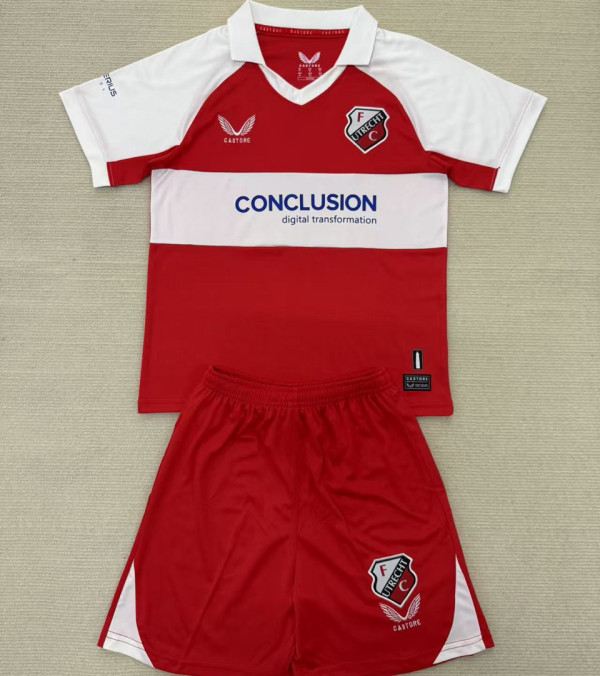 2025 Utrecht Red Kids Soccer Jersey