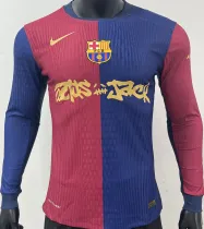 2024/25 BA x Travis Scott Home Player Version Long Sleeve Soccer Jersey 长袖 球员版 胸前 新 广告