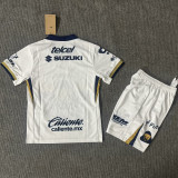 2025/26 Pumas UNAM Home White Kids Soccer Jersey
