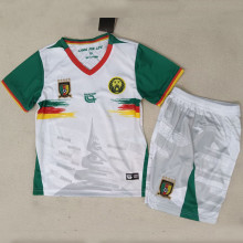 2025/26 Cameroon Third White Kids Soccer Jersey