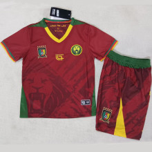 2025/26 Cameroon Away Red Kids Soccer Jersey