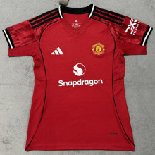 2025/26 M Utd Home Red Women Soccer Jersey 女