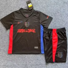 2024/25 BA Away Black Kids Soccer Jersey 胸前新广告