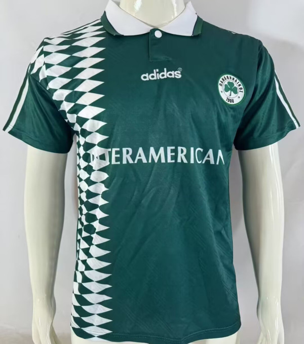 1995/96 Panathinaikos Home Green Retro Soccer Jersey