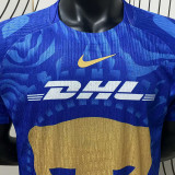 2025/26 Pumas UNAM Away Blue Player Version Soccer Jersey