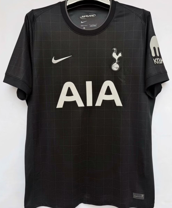 2024/25 TH FC 1:1 Quality Away Black Fans Soccer Jersey 带胸前广告