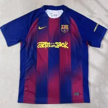 2025/26 BA x Travis Scott 1:1 Quality Home Fans Soccer Jersey 胸前新广告
