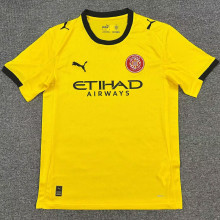 2025/26 Girona Away Yellow Fans Soccer Jersey  赫罗纳