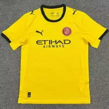 2025/26 Girona Away Yellow Fans Soccer Jersey  赫罗纳